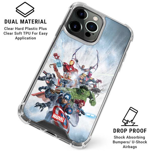 Marvel Avengers Assembled iPhone 16 Pro Max Clear Case
